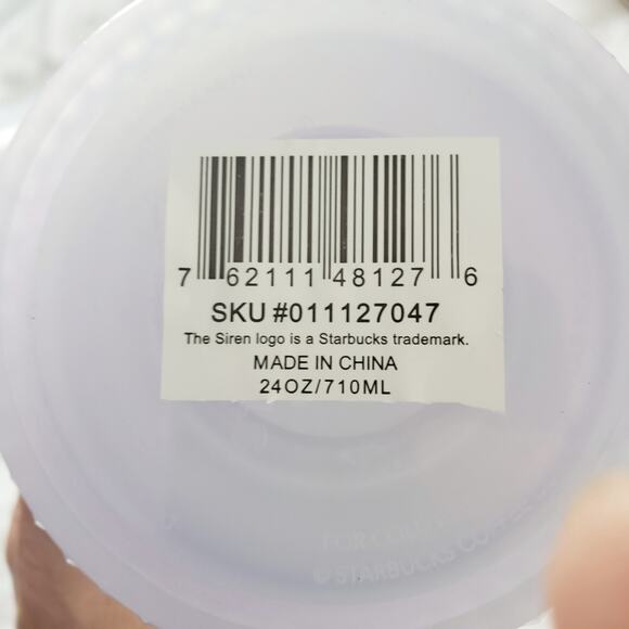 Starbucks‎ New 2021 Holiday Tumbler Icy lilac Bling Studded  24oz With Straw - Picture 3 of 7